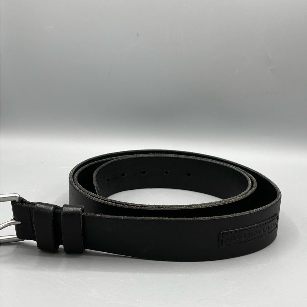 Plus Size Men Polo Ralph Lauren Roller Logo Depossed Leather Belt